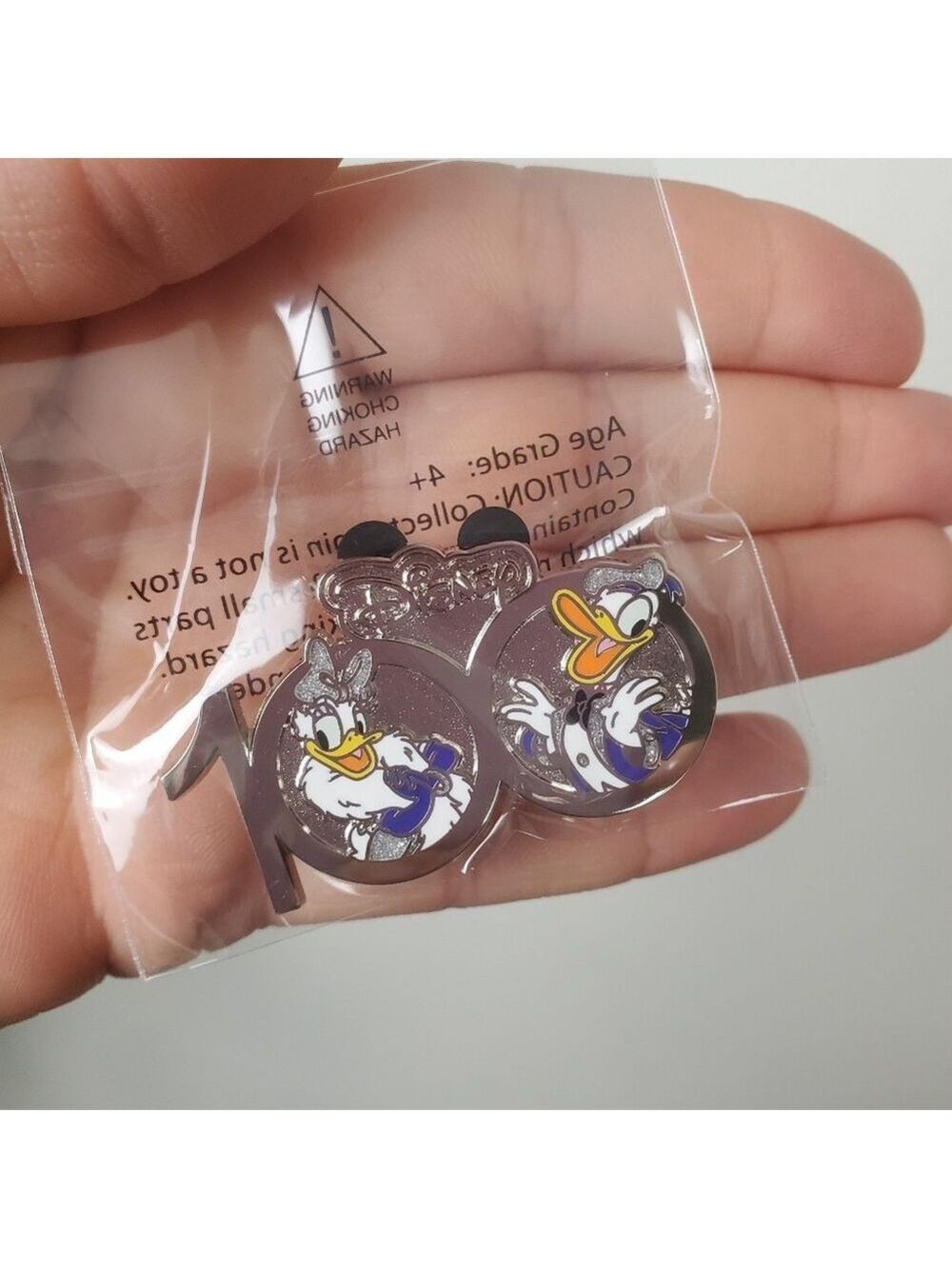 Disney 100 Year Anniversary Lanyard with Donald and Daisy Pin